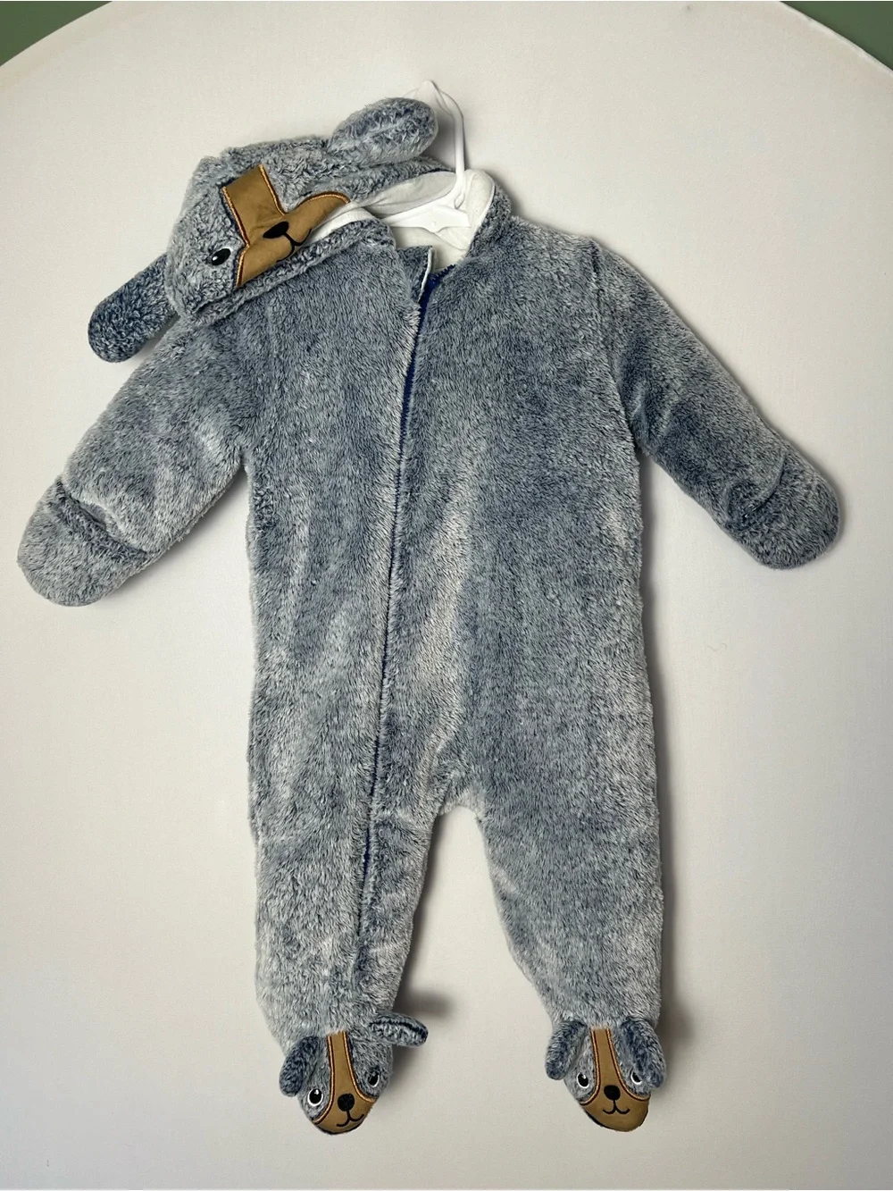 Koala Baby 1 Piece Fleece Jumper Winter Bunting Suit Blue 6-9 Months